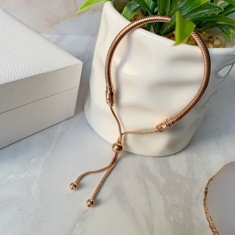 Pulsera flexible rose gold